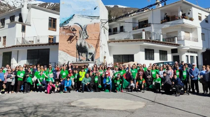 Grupo de participantes en la prueba de Trevélez