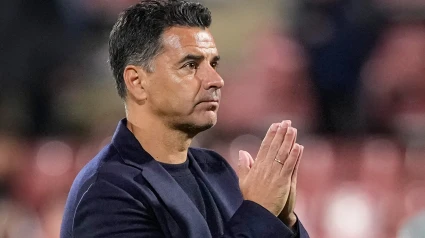 Míchel, entrenador del Girona, en la derrota por 1-3 frente al Real Betis
