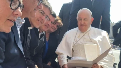 El Papa recibió en audiencia a la parroquia de Arnedo en mayo de 2024