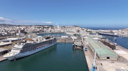 Cinco cruceros en el puerto de A Coruña