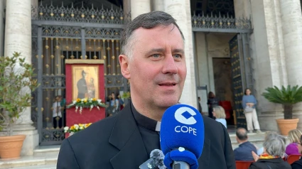 El cardenal Rolandas Makrickas, arcipreste de la basílica Santa María la Mayor en la que va a ser enterrado Francisco