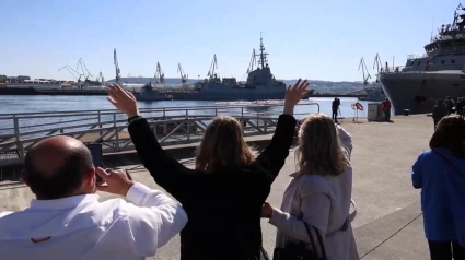 Despedida de la fragata "Méndez Núñez" este jueves desde el Arsenal de Ferrol
