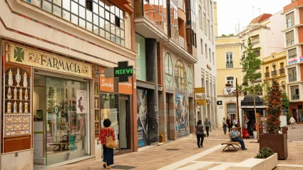 calle en el centro de Huelva
