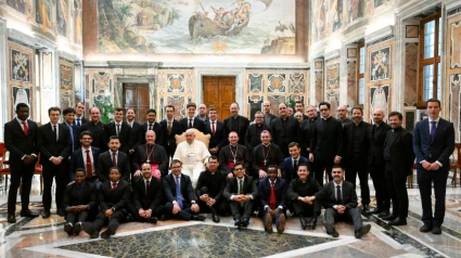 Los seminaristas de Osma Soria recuerdan la cercanía y el cariño del Papa Francisco en su visita hace un año a Roma