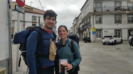 Santi y Sofi han hecho el camino desde Sarria