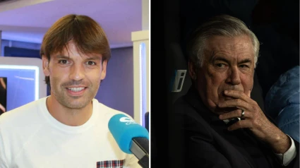 Fernando Morientes y Carlo Ancelotti