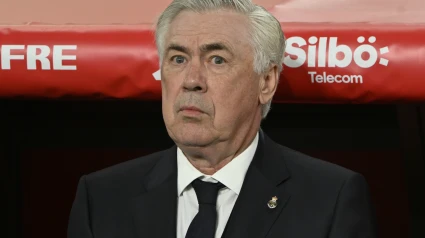 Carlo Ancelotti, durante la final de la Copa del Rey entre el Real Madrid y Barcelona