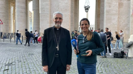 Luis Marín de San Martín junto a Irene Pozo