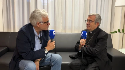 Fernando de Haro junto al presidente de la Conferencia Episcopal Española, Luis Argüello