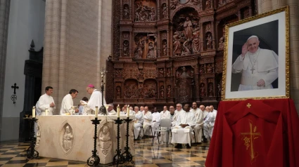 Teruel da su último adiós al Papa Francisco