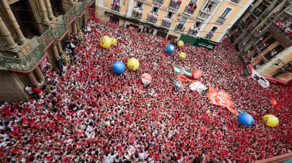 Imagen de archivo del Chupinazo que da comienzo a las fiestas de San Fermín