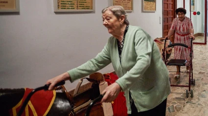 Internos en una residencia de ancianos de Navarra