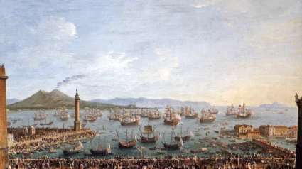 La partida de Carlos III, rey de España y Nápoles, de Nápoles en 1759. El ilustrado Carlos III (Carlos III) 1716 n 1788) Rey de España y Nápoles