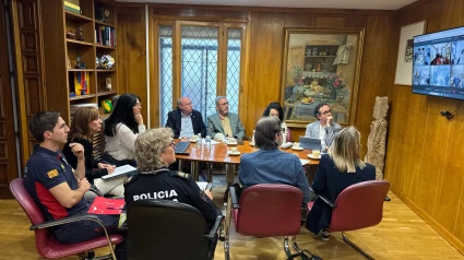Reunión del CECOPI celebrada a primera hora de este martes