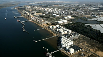 (Foto de ARCHIVO)Terminal marítima de Cepsa en Huelva.CEPSA26/3/2024