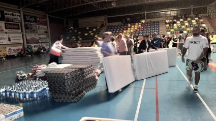 Pabellón de Malagón en el que se alojó a los viajeros