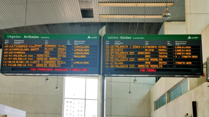 La estación de trenes de Castellón reduce la frecuencia de paso y de viajeros