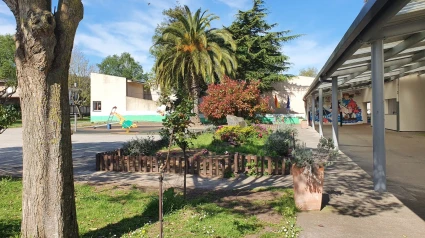 Colegio Gregorio Sanz de Ribadeo, vacío en un día sin clases