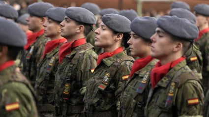 Militares del acuartelamiento Cabo Noval