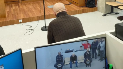 El acusado durante la vista en la Ciudad de la Justicia