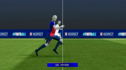 Fotograma que demostró que Mkhitaryan marcó el 3-4 en fuera de juego