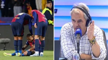 Los jugadores del FC Barcelona y Manolo Lama