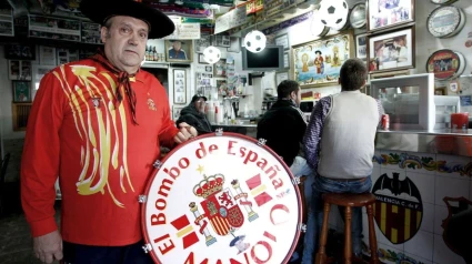Manolo el del Bombo, en una foto de archivo