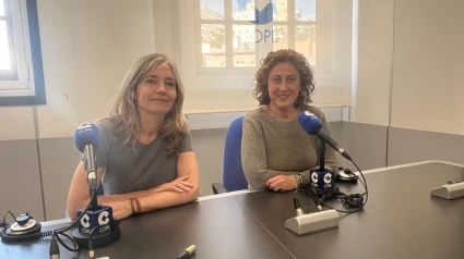 Violante Rodríguez y Eva Serna, en los estudios de COPE
