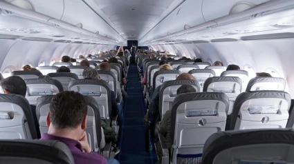 Interior de un avión