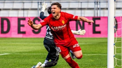 Raúl Guti marcó el 0-1 del Zaragoza en el primer minuto de partido