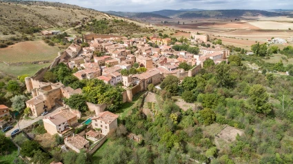 Vista panorámica desde el norte. Conjunto Histórico de Palazuelos