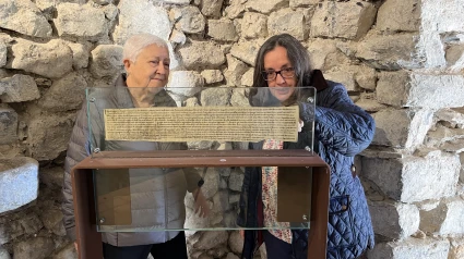 Montserrat Riu, vocal de l'Associació d'Amics de la Vall de Caboet demana suport institucional per editar un llibre.
