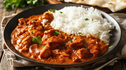 Un plato de pollo Tikka Masala.