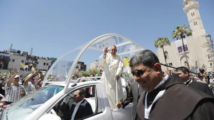El Papa Francisco visitó Palestina