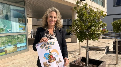 La concejala de Comercio de Ares, Lucia Blanco