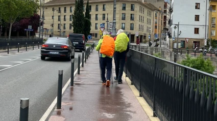 Un murciano que realiza el Camino de Santiago junto a un amigo, atraviesa Logroño y solo desea una cosa: "Él ya lo hizo"