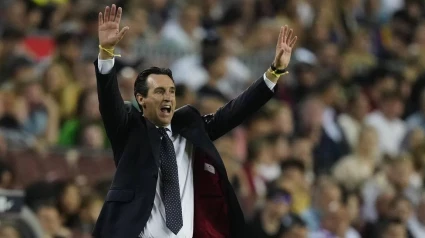 Unai Emery, entrenador del Aston Villa y ex entrenador del Lorca Deportiva CF