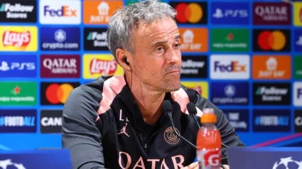 Luis Enrique, en rueda de prensa