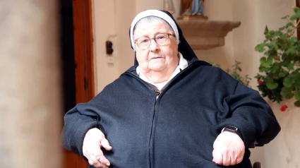 Imagen de la hermana capuchina Pilar Lumbreras, última inquilina del convento de Manresa