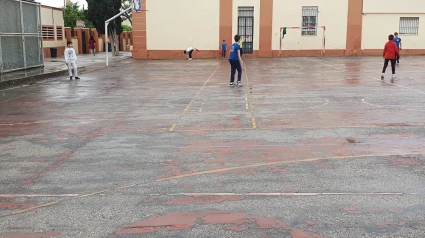Patio infantil del colegio Antonio Machado de Almendralejo