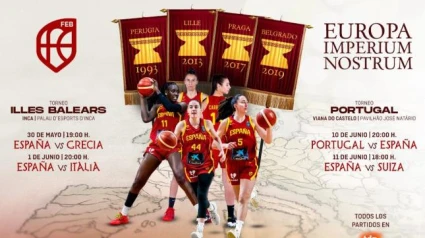 Cartel anunciando los partidos de España