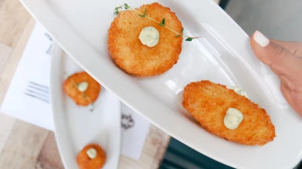 Una ración de croquetas.