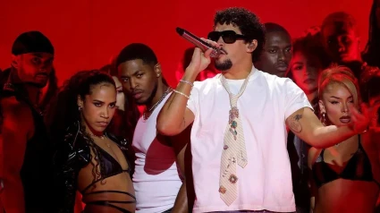 Bad Bunny, durante una actuación.