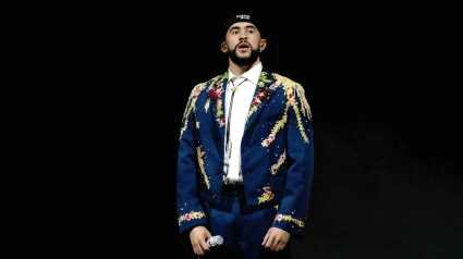 Bad Bunny durante su concierto de cierre de la gira Most Wanted Tour en el coliseo de Puerto Rico, en San Juan (Puerto Rico).