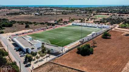 Vista aérea del campo municipal de Formentera