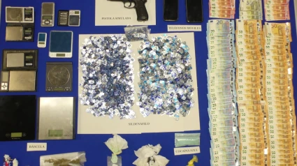 Material incautado por la Policía Nacional