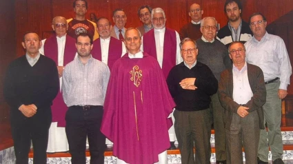 Robert Prevost en su visita al colegio de Los Olivos de Málaga siendo superior general de la Orden de San Agustín