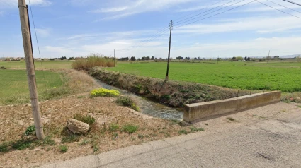 Acequia en Casetas entre el Camino de Longares y el Camino Molino del Rey
