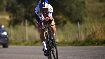 Roglic durante la Vuelta al Algarve disputada en el mes de febrero
