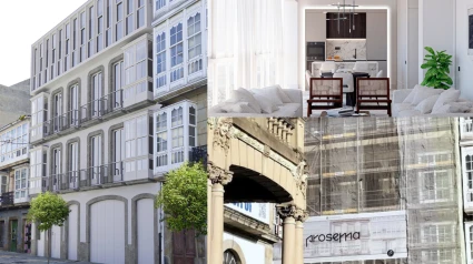 Fachada virtual e interiores, y estado actual del inmueble